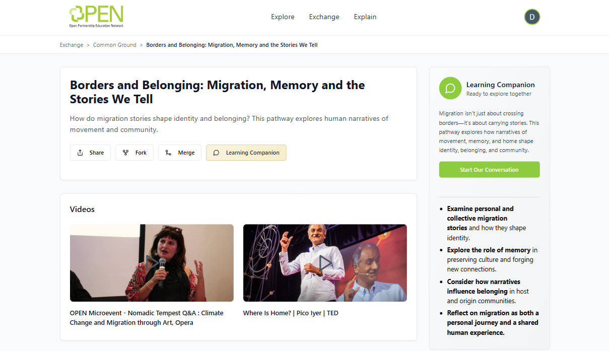 Iridescent ripples of a bright blue and pink liquid